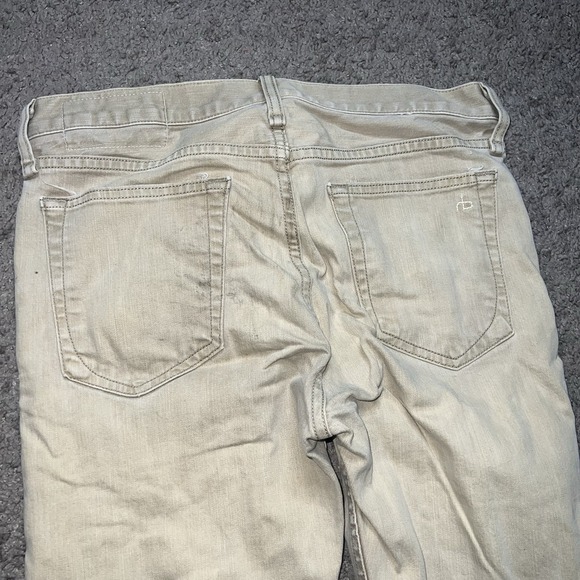 Rag & Bone Jeans Mens 29x32 Brown Khaki Fit 2 Slim Button Fly Denim Pants - Picture 5 of 9